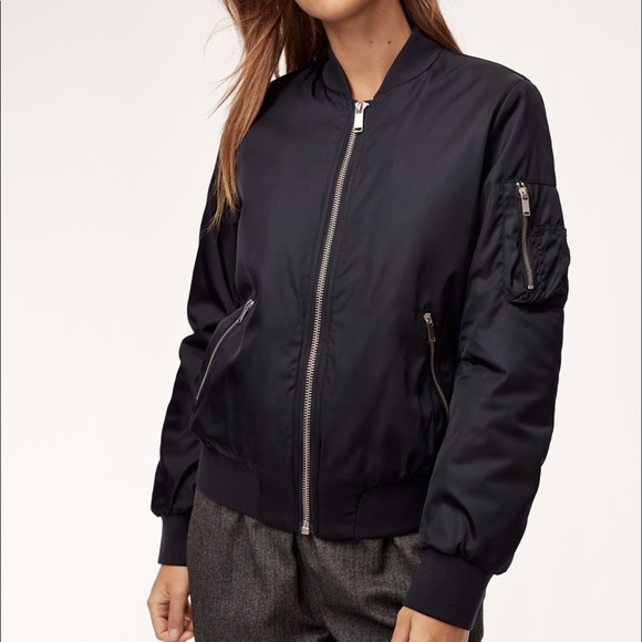 GOLDEN by Tna black Bomber Jacket Size XS - Picture 3 of 10